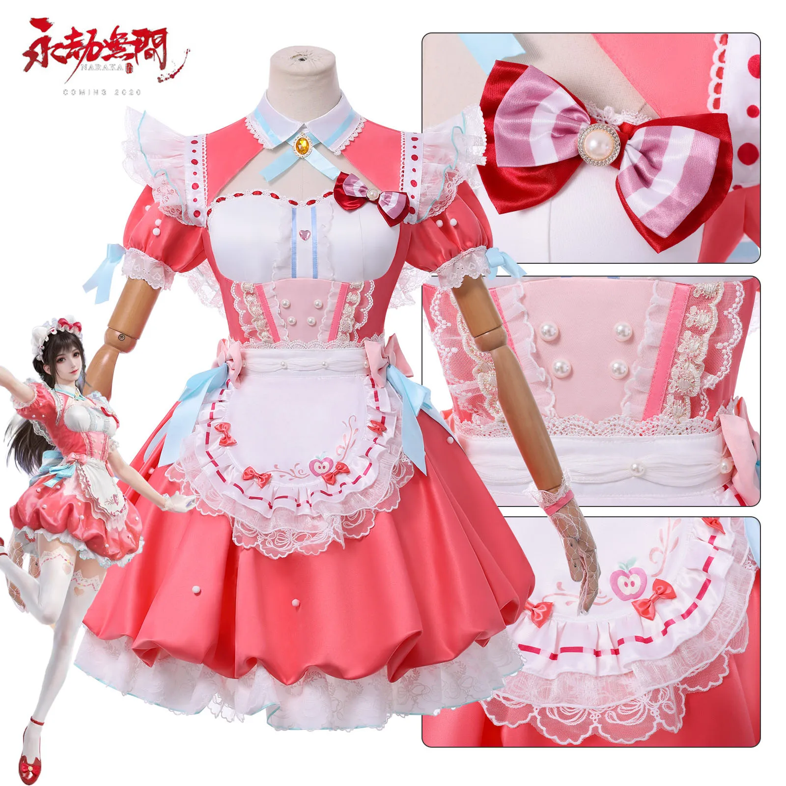 

Naraka: Bladepoint Takeda Hattori Cosplay Costume Game Naraka: Bladepoint Hutao Cosplay Performance Halloween Role Play Uniform