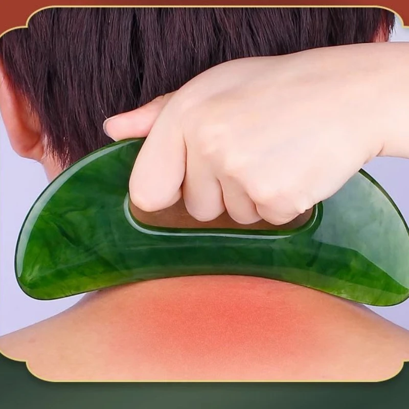 

Guasha Board Resin Beeswax Massager Scraper Chinese Gua Sha Tool for Face Neck Back Body Acupuncture Pressure Massage Therapy