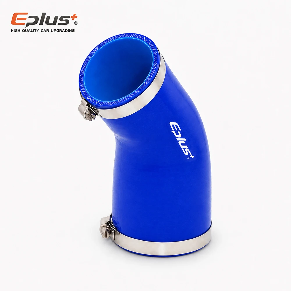 Blue Silicone Car Radiator Intake Hose Turbo Intercooler Coupler Reducer Connector Universal Silica Gel Tube 45 Degrees Adapter