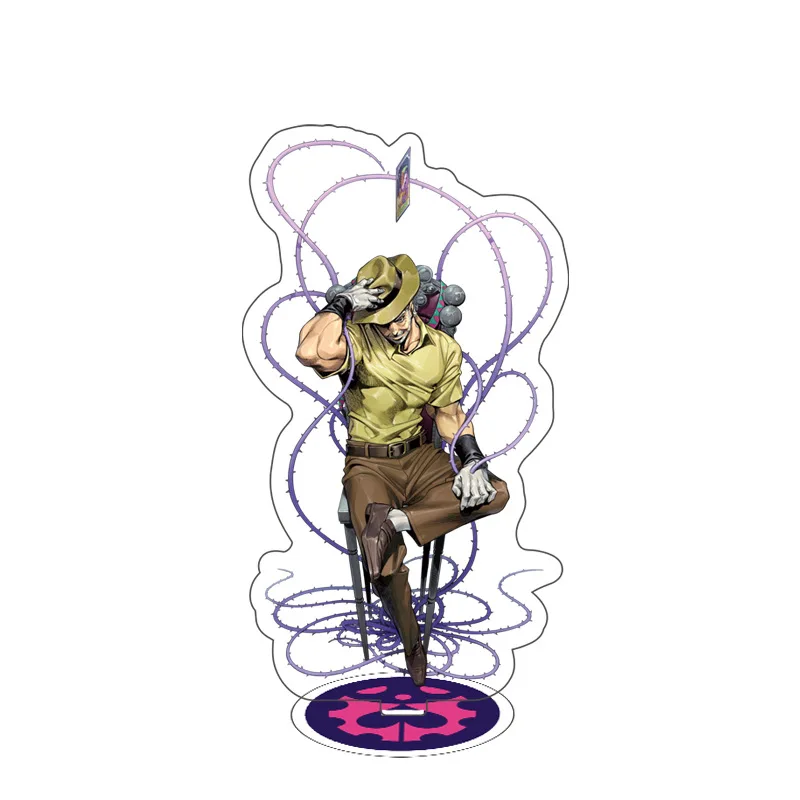 Anime Figure JoJo Bizarre Adventure Cute Cosplay Acrylic Stand Model Plate Desk Decor Standing Sign Keychain for Friend Gifts