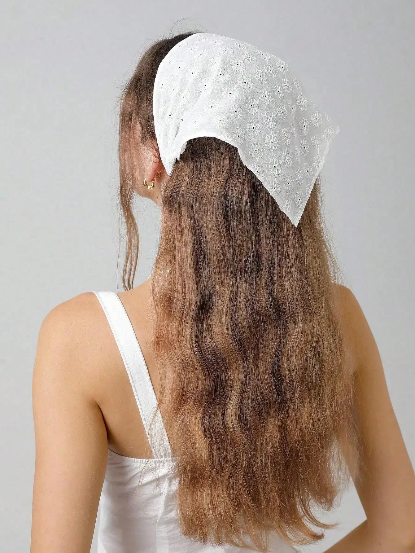 قطعة واحدة من عصابة الرأس بتصميم مطرز بالزهور مصنوعة يدويًا مع حافة صدفية، مثالية للاستخدام اليومي والعطلات #6