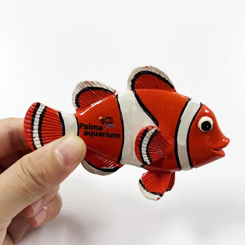

3D Resin Fish Aquarium Magnet - Palma Aquarium Cultural Value - Vibrant Tropical Fish Decor - Ideal for Home and Office Decor
