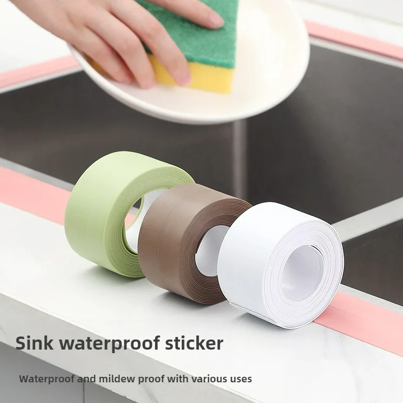 

1PC Kitchen Waterproof Tape Can Be Cut To Prevent Mold and Dirt Wall Stickers Gap Sealing Strips Sink Edges and Beautiful Seams