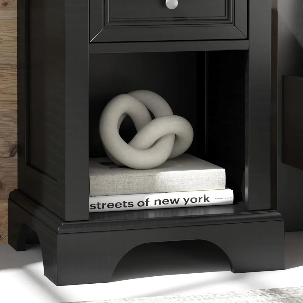 Table de chevet Bedford, noir
