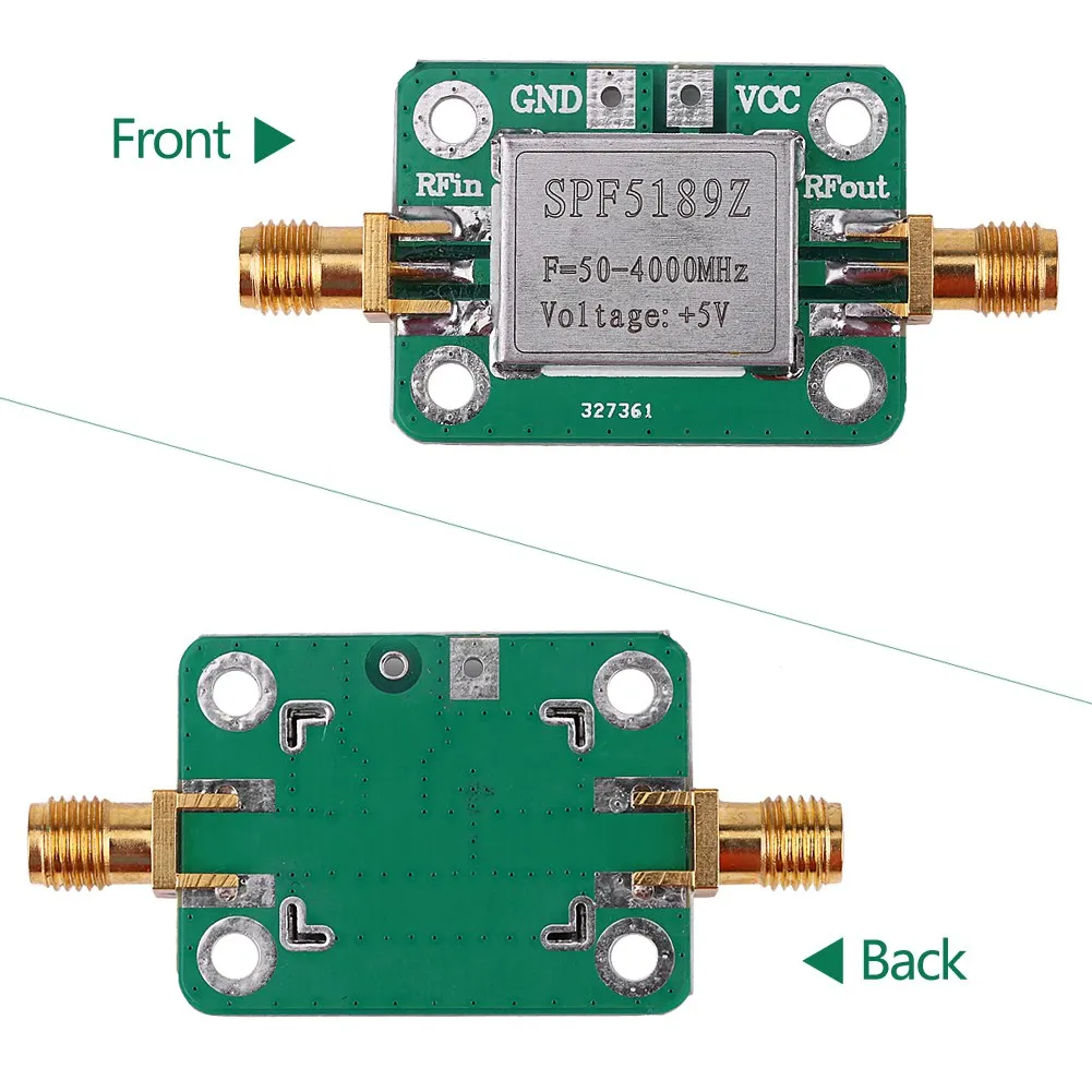 LNA 50‑4000MHz SPF5189 RF Amplifier  Receiver For FM HF VHF / UHF Ham Radio SPF5189 RF Amplifier LNA Low Noise Amplifier