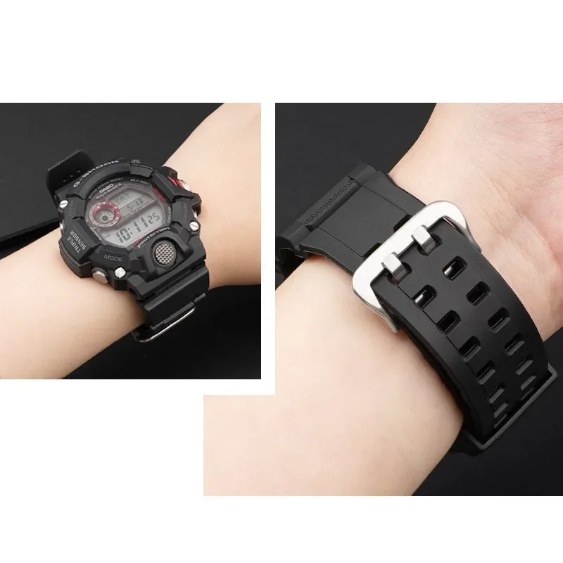 Resin Silicone Strap for Casio G-SHOCK RANGEMAN GW-9400 GW-9300 Men Camouflage Rubber Sport Waterproof Band Watch Accessories