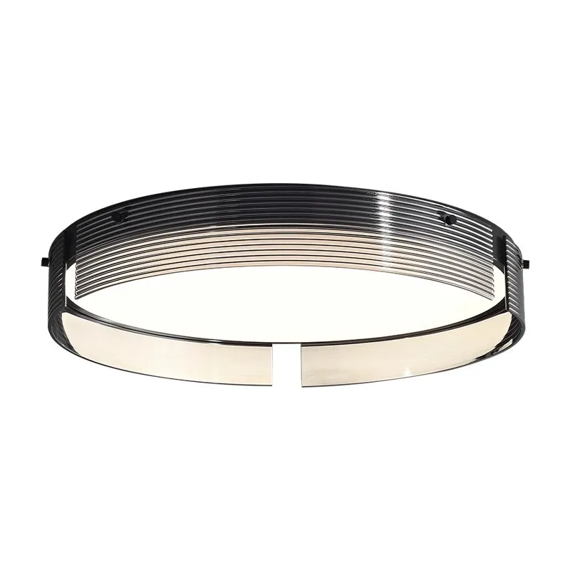 

High-end round glass, study lamp light luxury Italian style, bedroom entrance balcony art, minimalist villa ceiling lamp