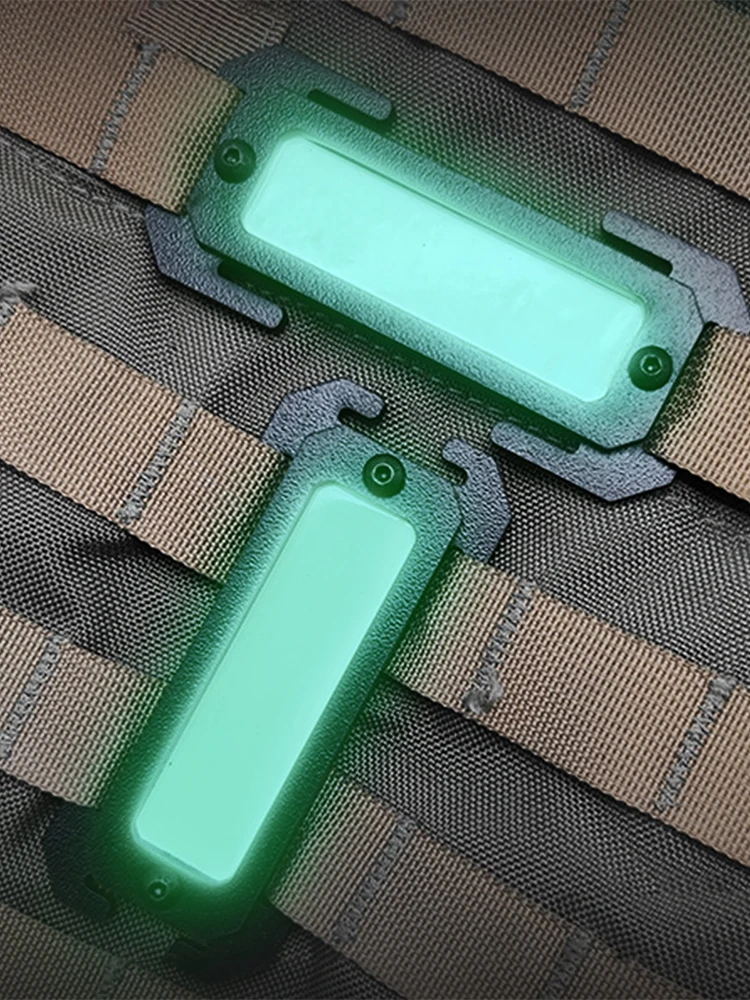 Glow in The Dark Marking Strips Lightweight for Molle Notch Fasteners for Vests Patch Panels Backpacks & Outdoor for EDC