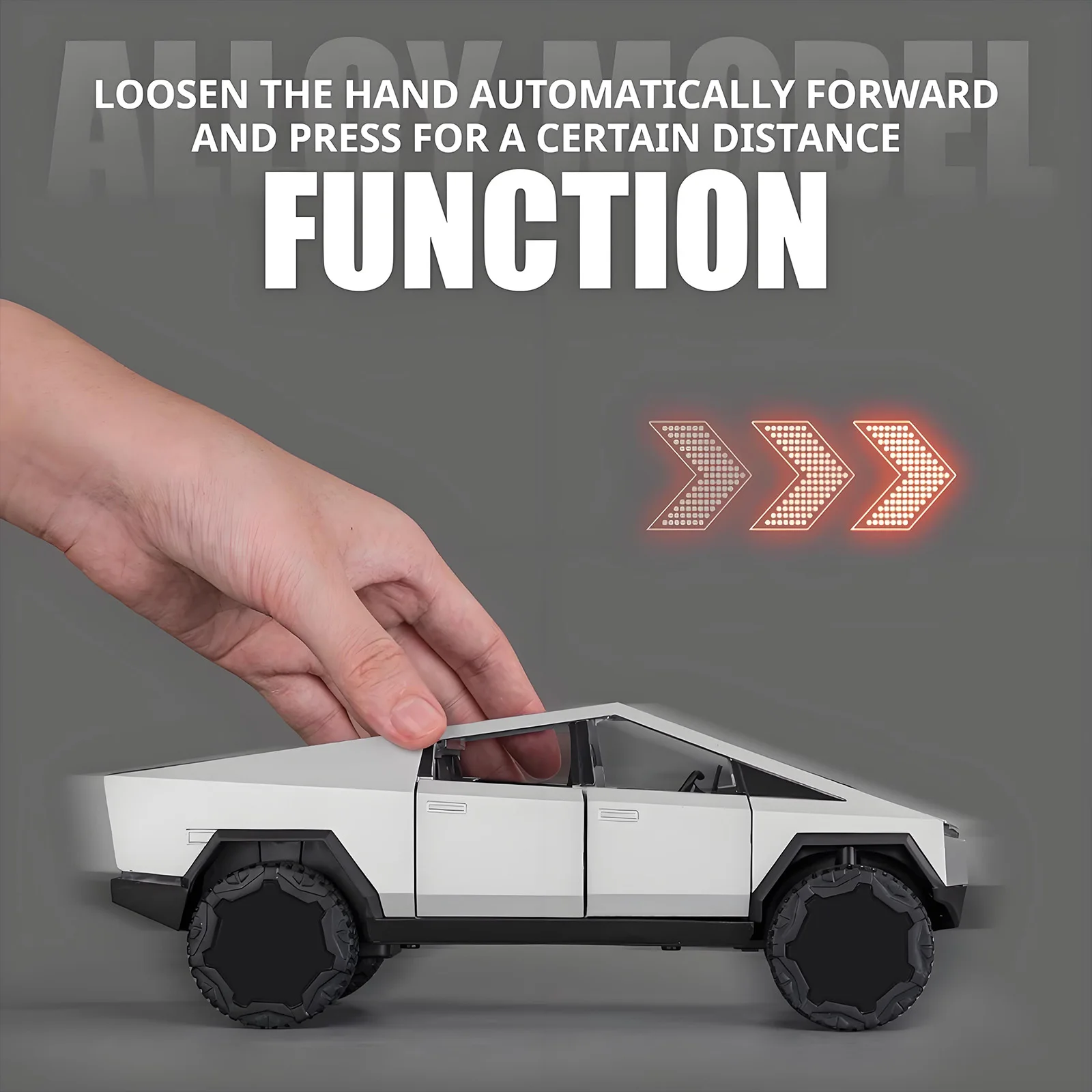 Camions jouets en métal moulé sous pression, modèle de voiture avec moto en alliage, jouet de ramassage avec lumière et son pour enfants de 6 ans et plus, 1/24