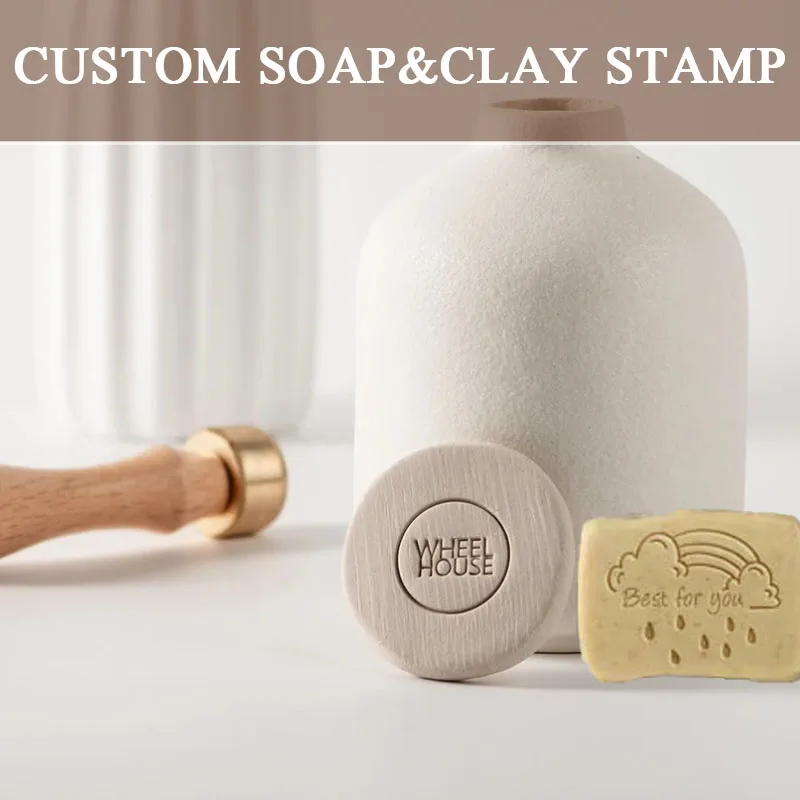

Custom Stamps For Ice Soap Clay Add LogosDesigns DIY Crafts Branding Bar Creations Wood Brass Ensure Crisp Clear Perfect