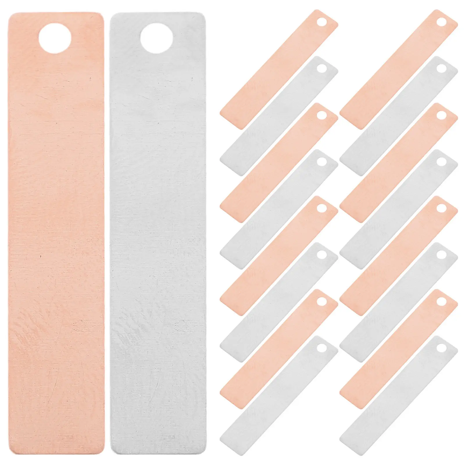 24Pairs Copper Zinc Electrode Strips Reliable Conductive Sheets for Fruit Battery Power Generation Chemistry Experiments