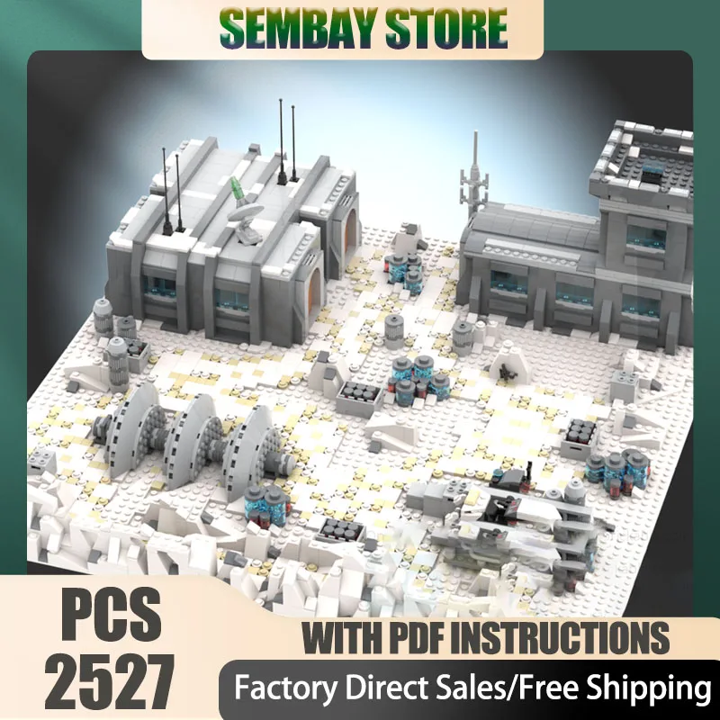 

Star Movie Model Moc Building Bricks Modular Combat Base V2 Model Technology Blocks Christmas DIY Toy Construction Gifts