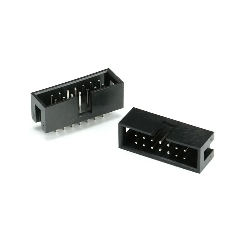 10pcs PCB Connector DC3 6/8/10/14/16/20/26/34/40/50P 2.54mm Pitch Male Socket Double Row Straight IDC Box Headers Dip Connector