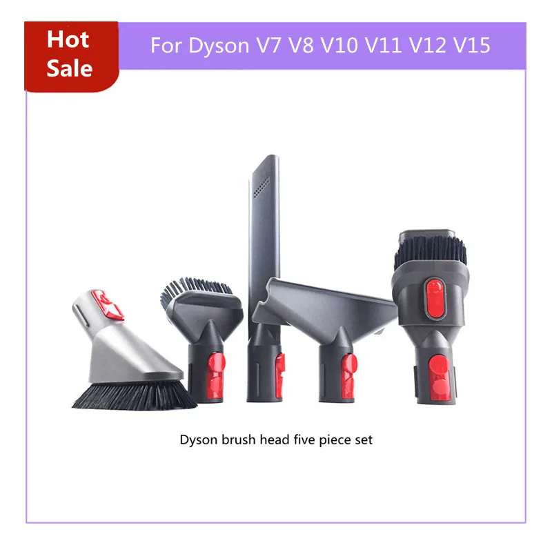 For Dyson V7 V8 V10 V11 V12 V15 Vacuum Cleaner Lat Suction Head Mattress Brush Head Round Brush Soft Brush