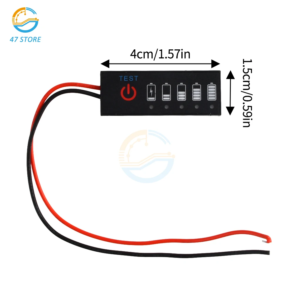 1-7S Lithium Battery Li-po Li-ion Capacity Test Power Level Indicator Board Power Display Charge LED Tester for Electric Tool