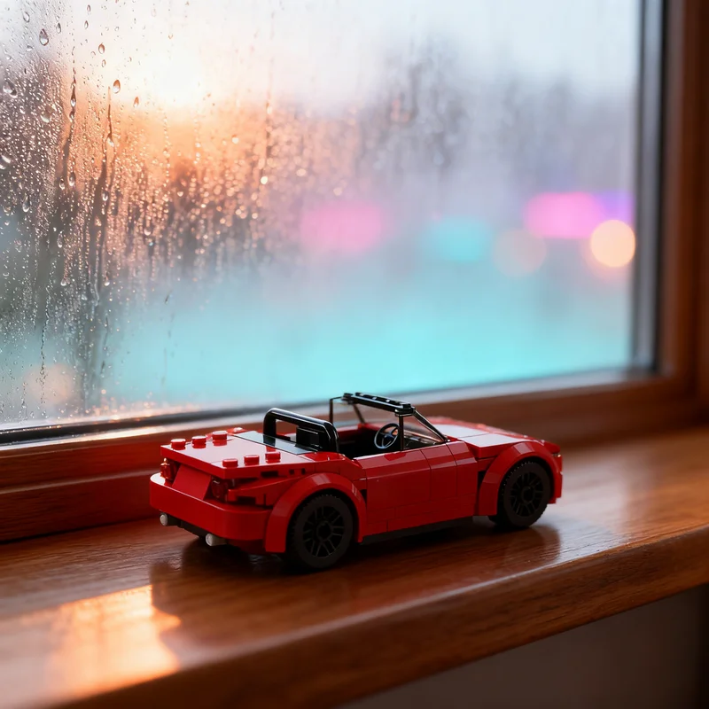 154pcs MOC Cars Mazdaes MX-5 Miata ND Model Building Blocks Toys Brick DIY Birthday Display Idea Collection Education Creative