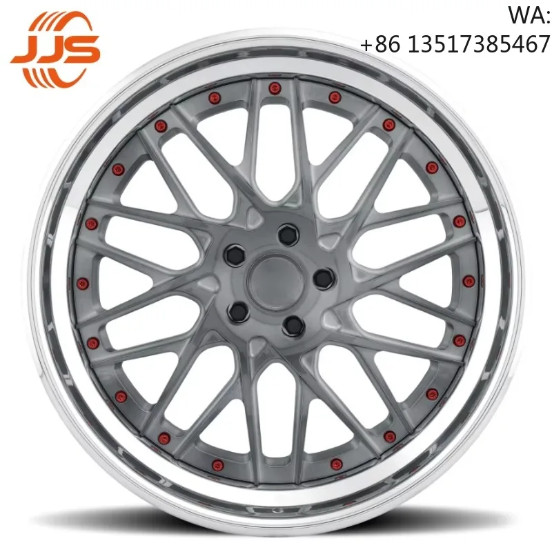 Personalized Customized Three-piece Forged Multi-spoke 6061 Aluminum Alloy Passenger Car Wheels for Sports Racing Cars