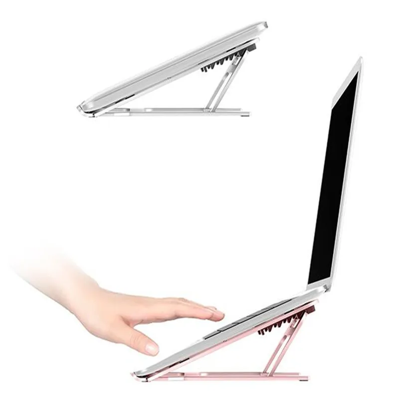 

Adjustale Aluminum alloy notebook stand thin and light folding office home portable support shelf