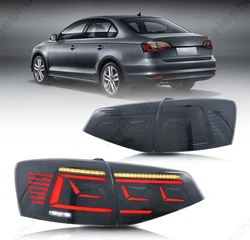 Tail Lights For Volkswagen VW Jetta MK6 2015-2018 Rear Lighs LED Tail Light Taillight Taillamp Assembly Brake Lamp DRL Animation