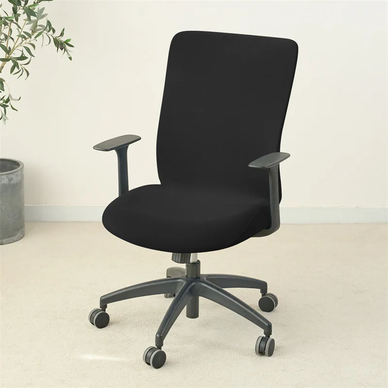 1PC Einfarbig Büro Sessel Abdeckung Stretch Spandex Computer Stuhl Abdeckungen Lift Rotierenden Stuhl Fall Funda Silla Escritorio – Detail 15