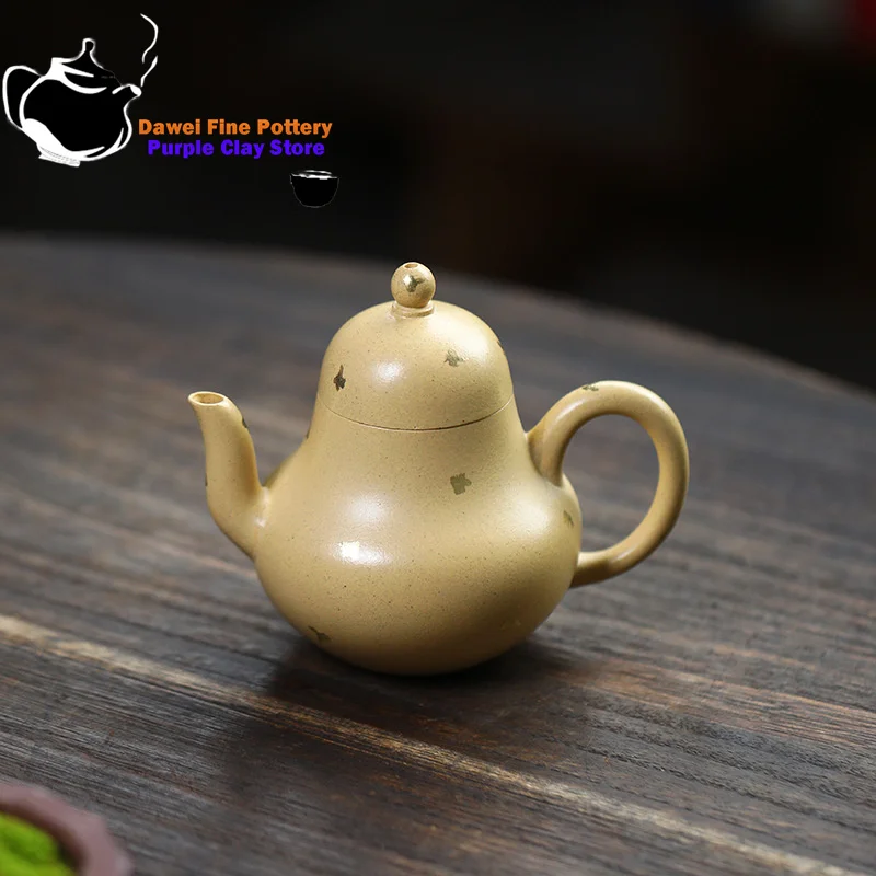 Yixing handmade purple clay teapot, original ore, Benshan green clay, Xiaosi Pavilion teapot, Kung Fu tea set, 125ml