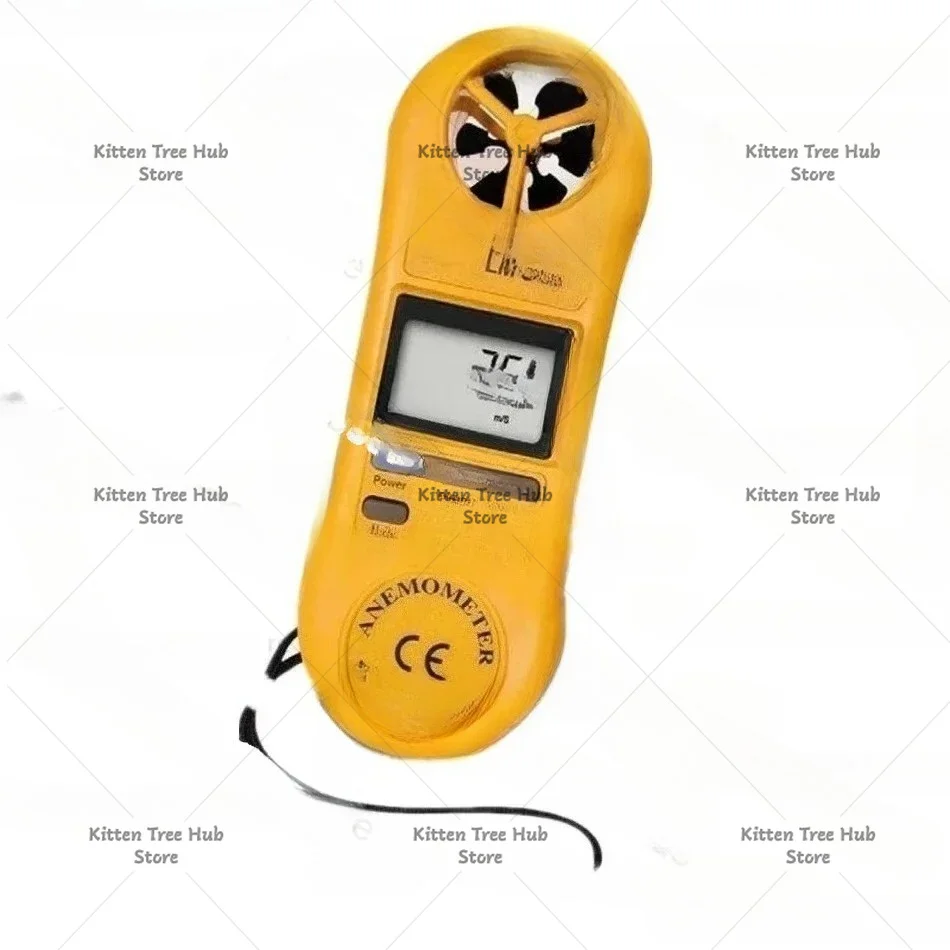 Suitable for LM81AM Anemometer Meter Tiny Bone Shape With Lightweight Low-friction Ball Vane Wheels Concise Compact Buttons