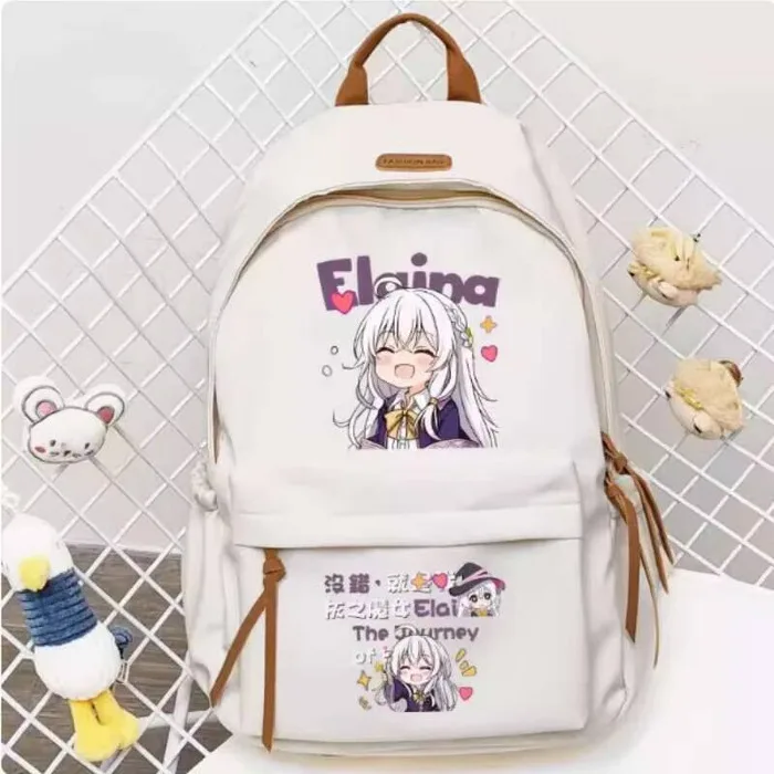 

Anime The Journey Of Elaina Schoolbag Backpack High-Capacity Shoulder Bag Cosplay Student Teenager Gift B1760 hit
