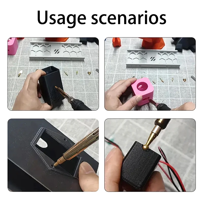 9 pçs/set inserção de calor porca ponta de ferro conjunto de calor de derretimento quente ferramenta de inserção ponta de ferro de solda impressão 3d fio de bronze incorporar kit de soldagem