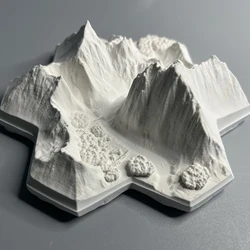 Mountain Snow Mountain Expanding Incense Stone Micro Landscape Tabletop Art Trinket, Birthday Gift, Commemorative Gift