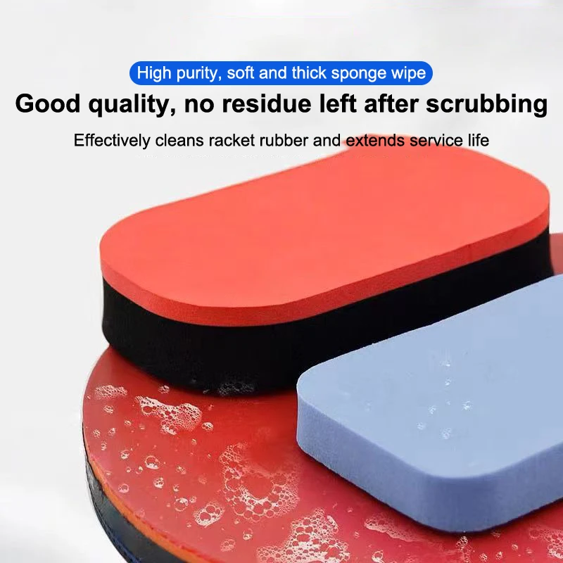 

3Pcs Table Tennis Racket Cleaner Sponge, Soft Rubber Eraser Brush For Ping Pong Bat Care Anti-Dust Cleaning Accessories