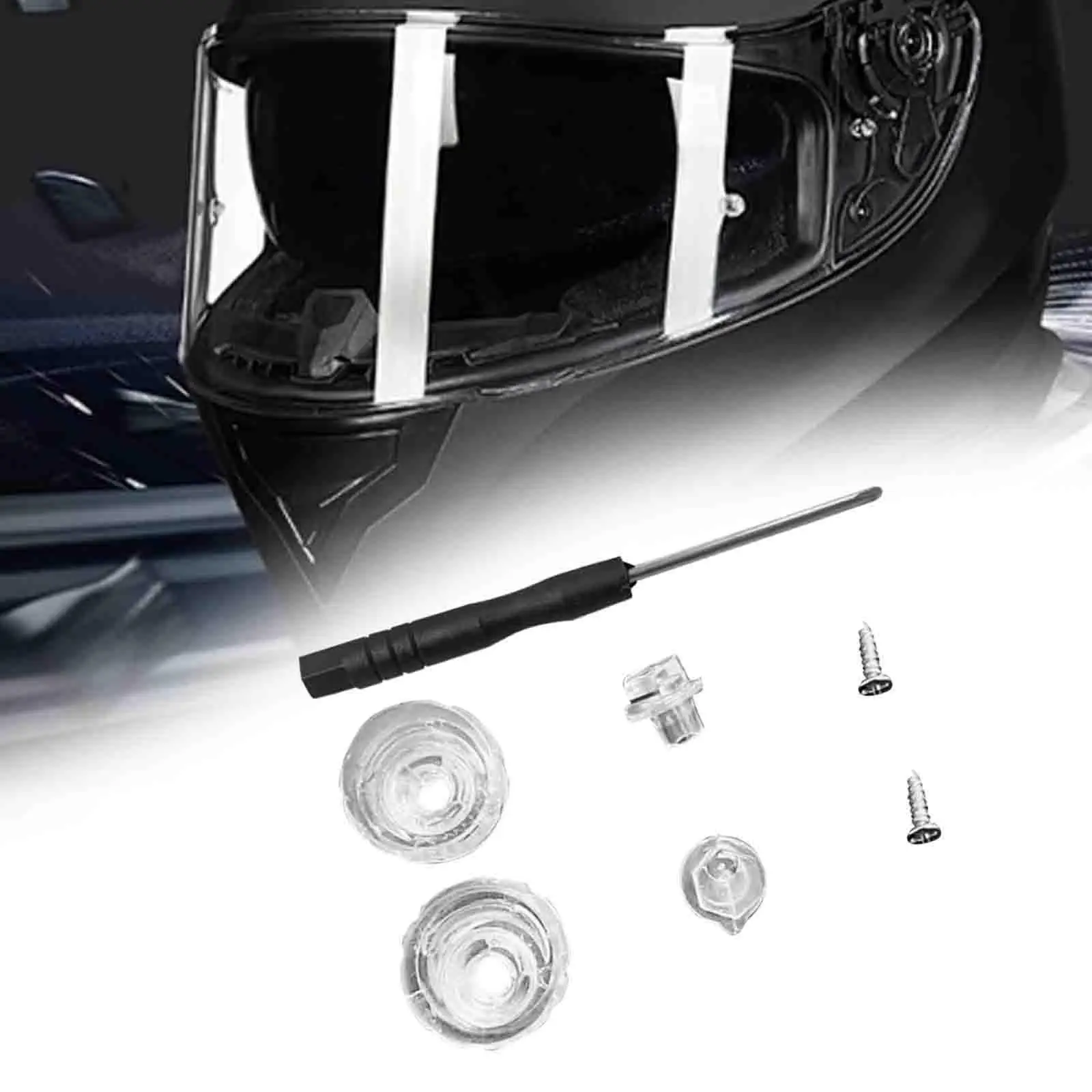 Motorcycle Helmet Accessories Anti Fog Insert Pins Sturdy Clear Replacement for Helmet Protection Equipment