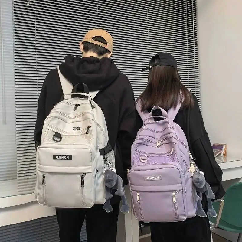 

Korean Ins Style Backpack Men Women High School College Student Large Capacity Multiple Compartments Versatile Daypack
