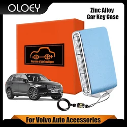 For Volvo Xc90 2016 V90 2017 S60 2019 V60 2019 Xc40 2018 Xc60 2020 S90 Leather Car Key Fob Cover Key Case Shell