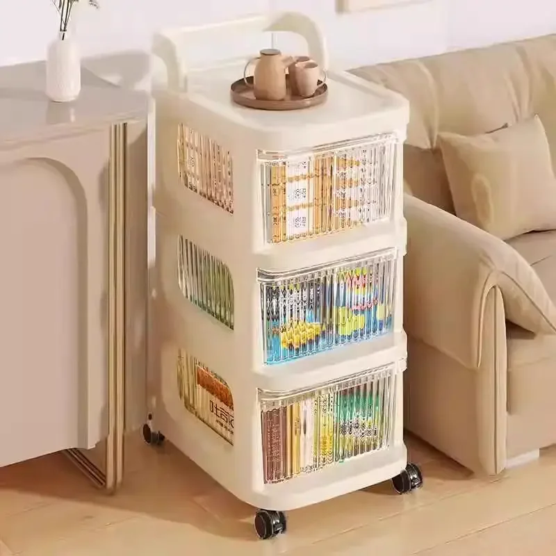 Carrinho lanches rack de armazenamento gaveta piso removível rack quarto produtos do bebê armário de armazenamento de brinquedos