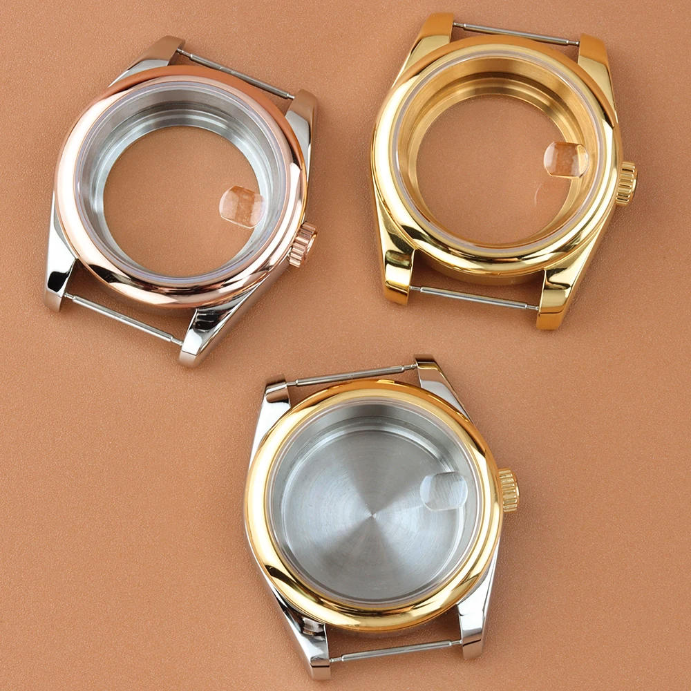 

36MM 39MM Watch Case Sapphire Glass Fit NH35 NH36 Automatic Movement 28.5mm Dial Stainless Steel NH35 Men‘s Watch Accessories