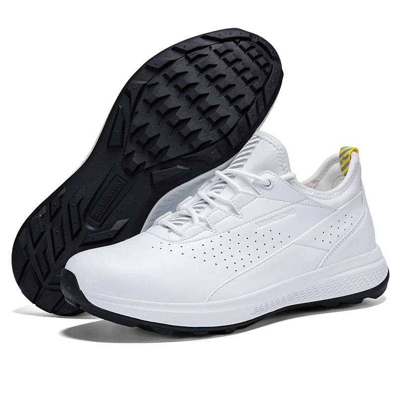 Golf Sports Shoes Men Waterproof high-Quality Leather Golf Competition Sports Shoes Formal Shoes Golf Course Men Training Shoes