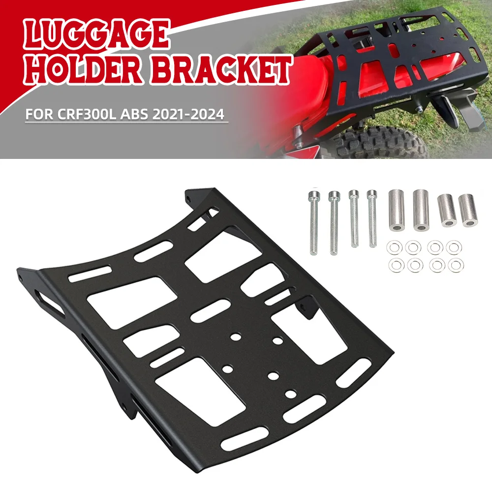 Rear Luggage Support Shelf Case For HONDA CRF300L ABS Rally  2021-2023 2024 2025 Holder Trunk Frame Plate Bracket CRF300LS 23-25