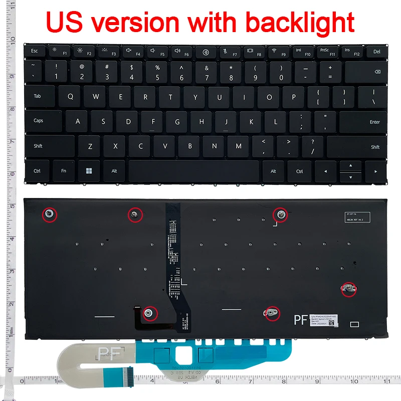 

US NEW keyboard For HUAWEI Mate Book X Pro 2022 MRG-W 76 MRG-W 56 MRGF-X MRGF16 MRGFG-16 MRGFG-32 English laptop