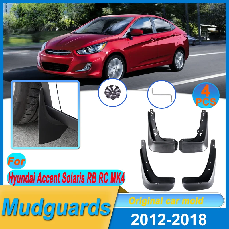 

Mudguard For Hyundai Accent Solaris RB RC MK4 2012-2018 Mudflap Fender Flares Mud Flap Splash Guards Cover Wheel Car Accessories