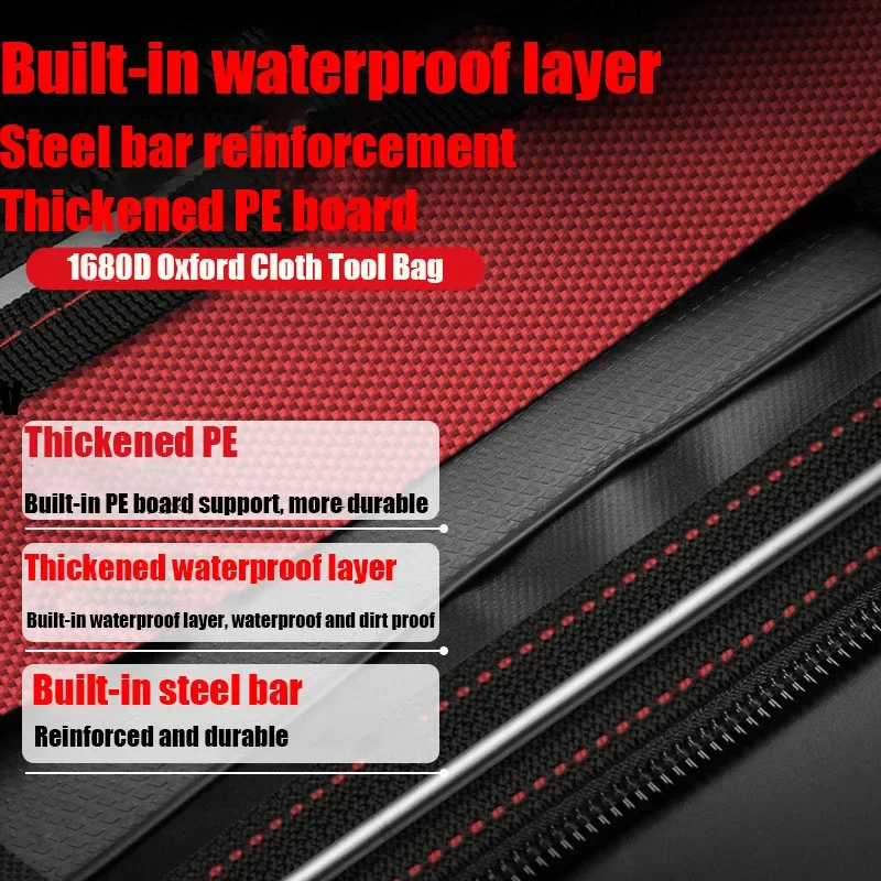 New Type Oxford Cloth Toolkit Power Tools Storage Bag Multifunctional Items Storage Bag Large-capacity Waterproof Gift Parts Box