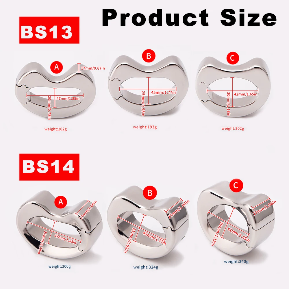 Male Heavy Duty Ball Stretcher Metal Scrotum Pendant Testis Weight Cock Ring Penis Restraint Stainless Steel Sex Toys For Men