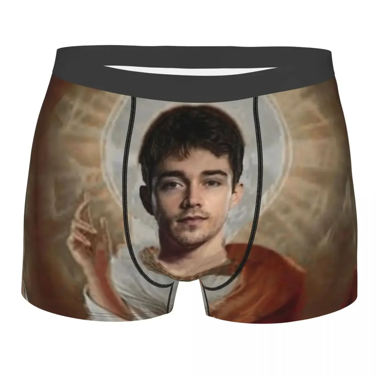 Cool Race Car Competition Leclerc Man Team Driver Underpants Cotton Panties Male Underwear Sexy Shorts Boxer Briefs