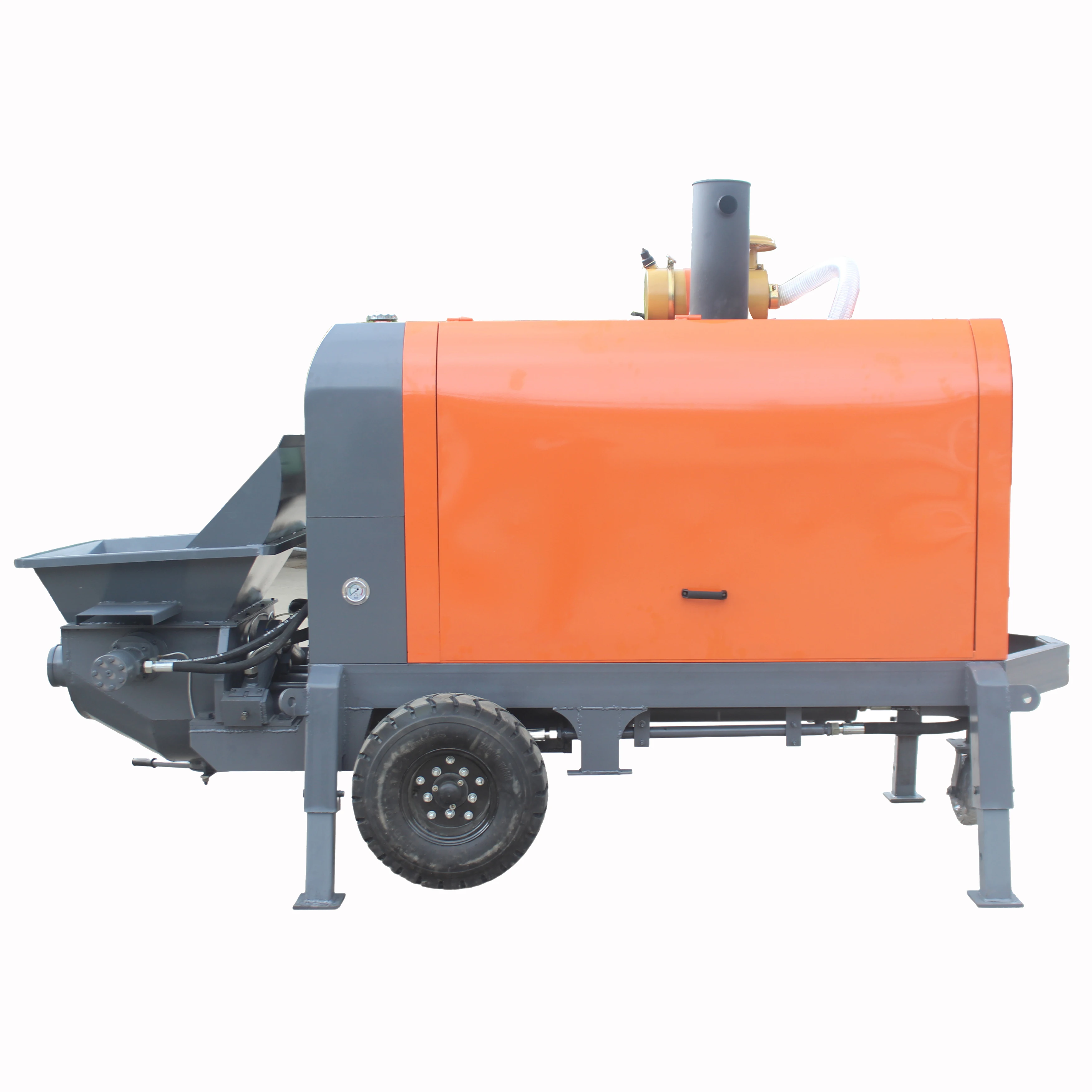 30m3/h 45kw diesel engine portable trailer mounted concrete pump machine concrete transfer construcción herramientas ferramentas