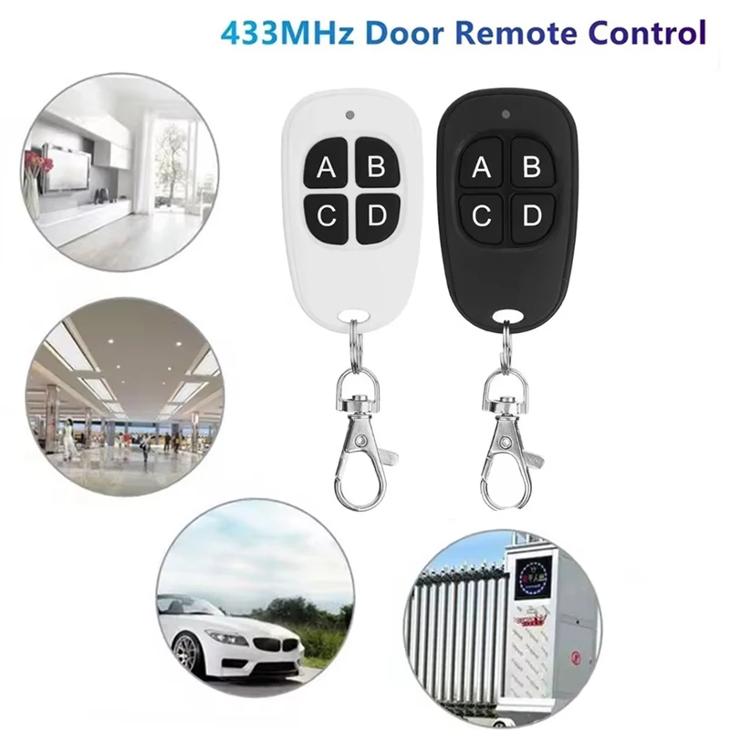 433MHz Remote Control Control Copy Code 4 Key Wireless Transmitter Duplicator Clone For Electric Garage Gate Door Opener Clone