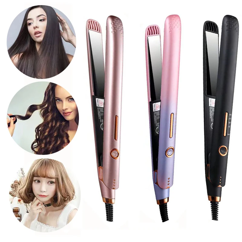 

Electric Curling Iron Mini Hair Straightener Iron Ceramic Straightening Styling Tools Hair Curler Flat Iron Beard Straightener