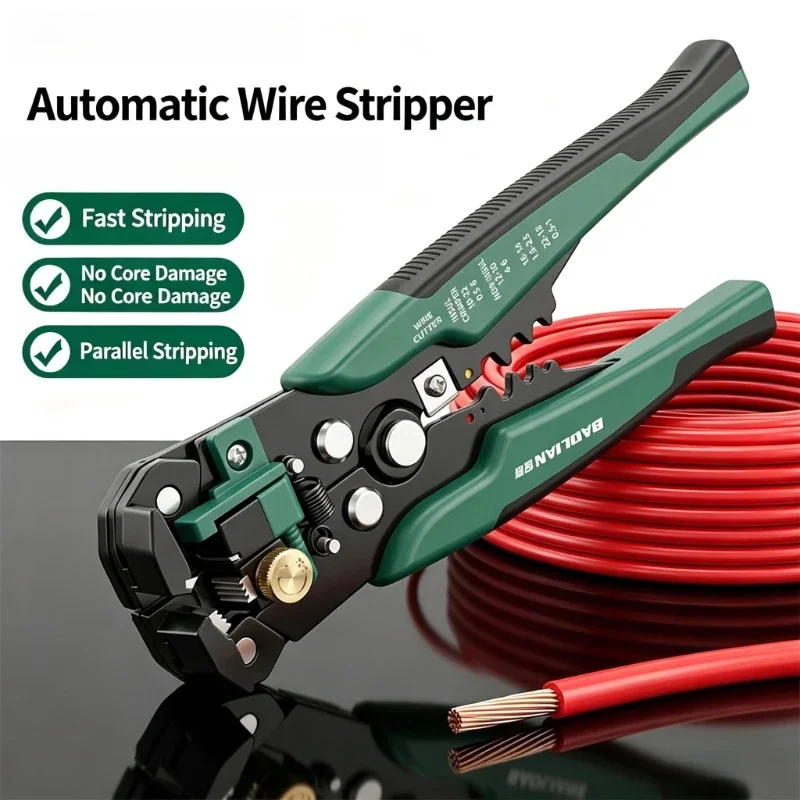 Professional Crimper Cable Cutter Adjustable Automatic Wire Stripper Multifunctional Stripping Crimping Pliers Terminal HandTool