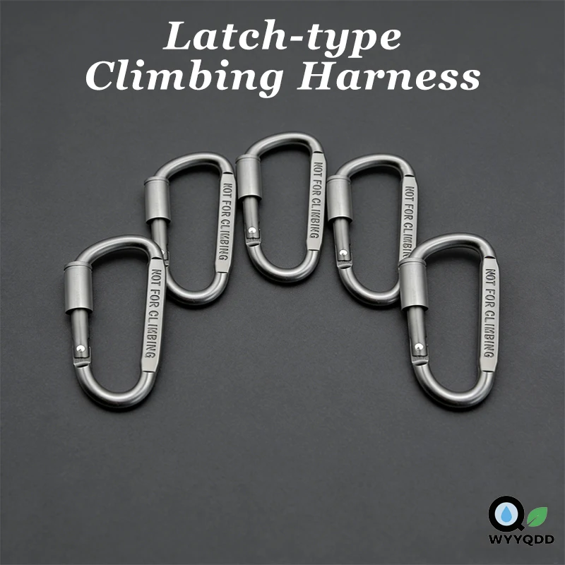 

Высококачественный утолщенный алюминиевый карабин с высокой прочностью – с надежной функцией блокировки для кемпинга, походов, туризма