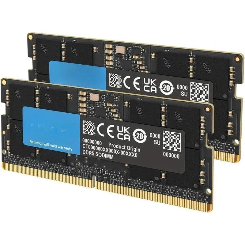 2025 Hot Sale Great Deal.96GB DDR5 RAM, 5600MHz (or 5200MHz or 4800MHz) Laptop Memory Kit, SODIMM 262-Pin, Compatible with 13th