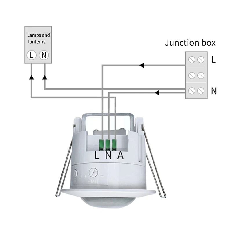 Promotion! 6X Ceiling Recessed PIR Motion Sensor Infrared Adjustable Detector For Corridor Warehouse Stairs Porch Lamp Switch