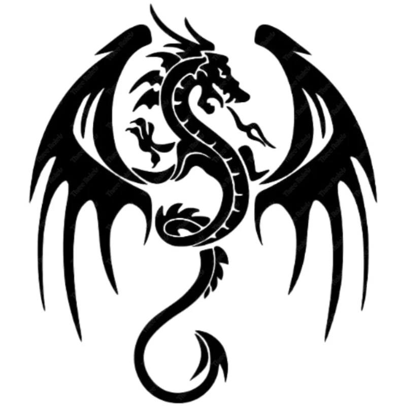 Three Ratels X201 Dragon car sticker car outside window bumper sticker fridge laptop guitar decal vinyl weatherproof